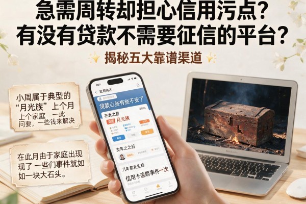 急需周转却担心信用污点？有没有贷款不需要征信的平台？揭秘五大靠谱渠道