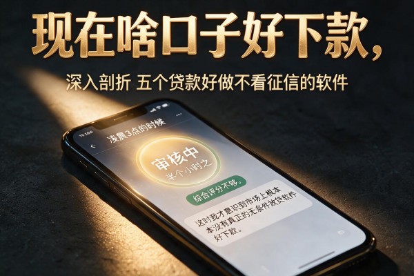 现在啥口子好下款，深入剖析五个贷款好做不看征信的软件