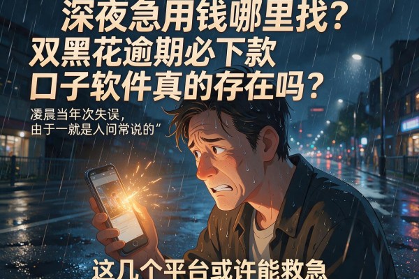 深夜急用钱哪里找？双黑花逾期必下款口子软件真的存在吗？这几个平台或许能救急