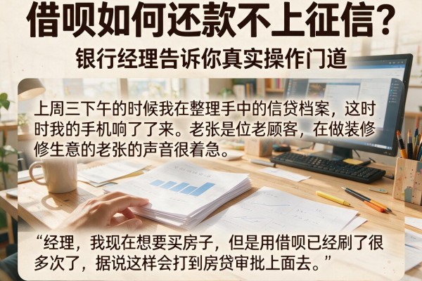 借呗如何还款不上征信？银行经理告诉你真实操作门道