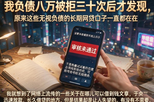 我负债八万被拒三十次后才发现，原来这些无视负债的长期网贷口子一直都在
