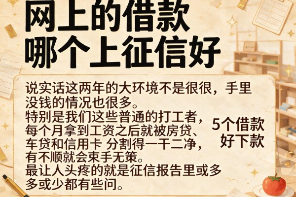 网上的借款哪个上征信好，详尽说明5个借款好下款的app