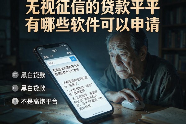无视征信的贷款平台有哪些软件可以申请，胪列五个黑白贷款不是高炮的平台