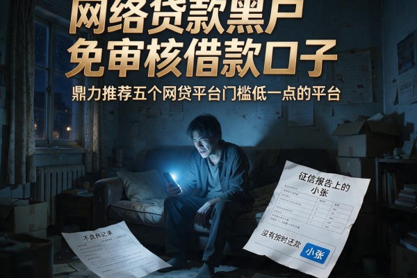 网络贷款黑户免审核借款口子，鼎力推荐五个网贷平台门槛低一点的平台