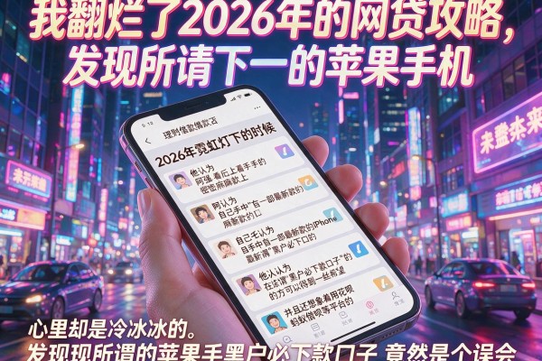 我翻烂了2026年的网贷攻略,发现所谓的苹果手机黑户必下款口子竟然是个误会