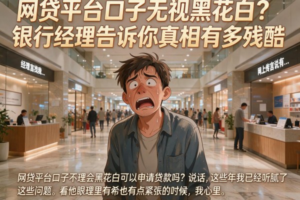 网贷平台口子无视黑花白？银行经理告诉你真相有多残酷