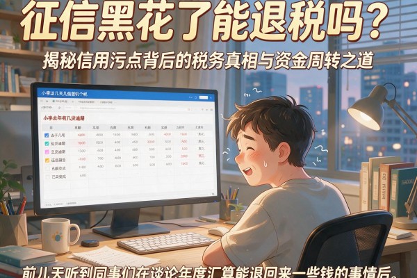 征信黑花了能退税吗？揭秘信用污点背后的税务真相与资金周转之道