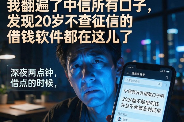 我翻遍了中信所有口子，发现20岁不查征信的借钱软件都在这儿了