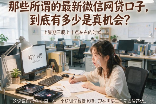 那些所谓的最新微信网贷口子，到底有多少是真机会？