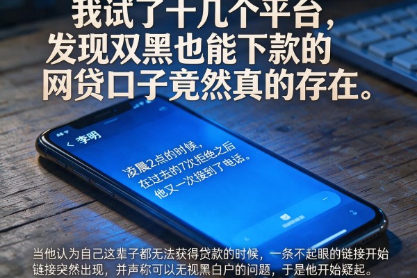 我试了十几个平台，发现双黑也能下款的网贷口子竟然真的存在
