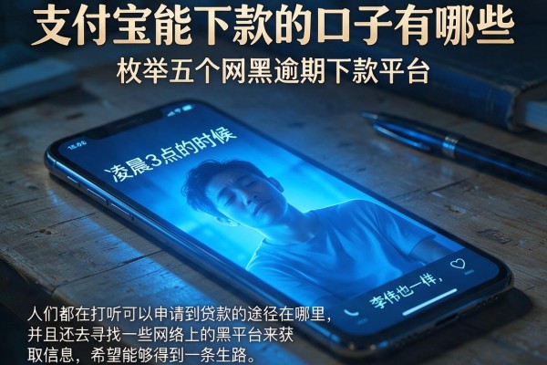 支付宝能下款的口子有哪些，枚举五个网黑逾期下款平台
