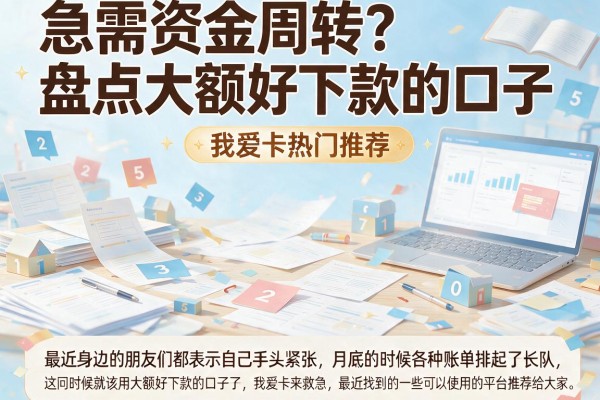 急需资金周转？盘点大额好下款的口子 我爱卡热门推荐