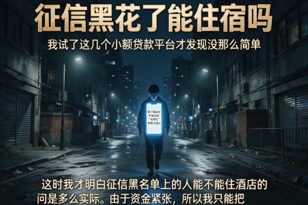 征信黑花了能住宿吗,我试了这几个小额贷款平台才发现没那么简单
