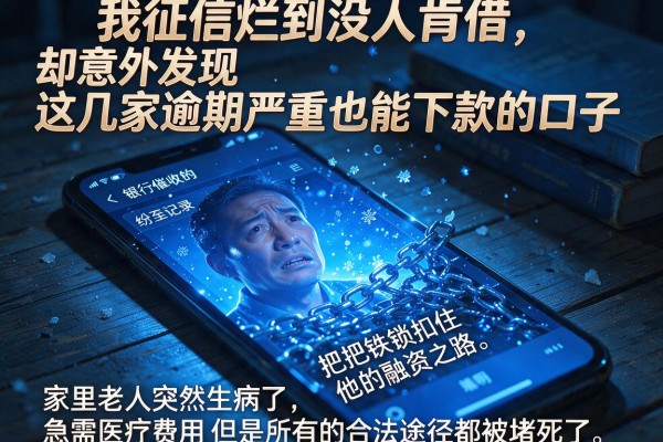 我征信烂到没人肯借，却意外发现这几家逾期严重也能下款的口子