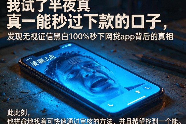 我试了半夜真能秒过下款的口子，发现无视征信黑白100%秒下网贷app背后的真相没那么简单