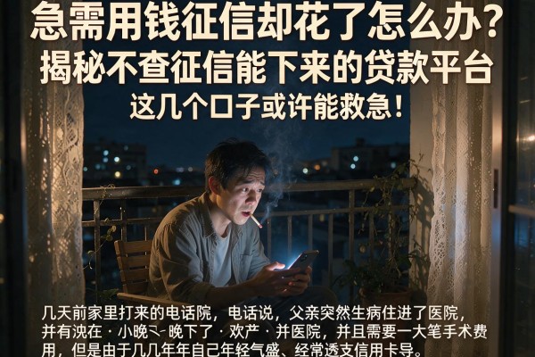 急需用钱征信却花了怎么办？揭秘不查征信能下来的贷款平台，这几个口子或许能救急！