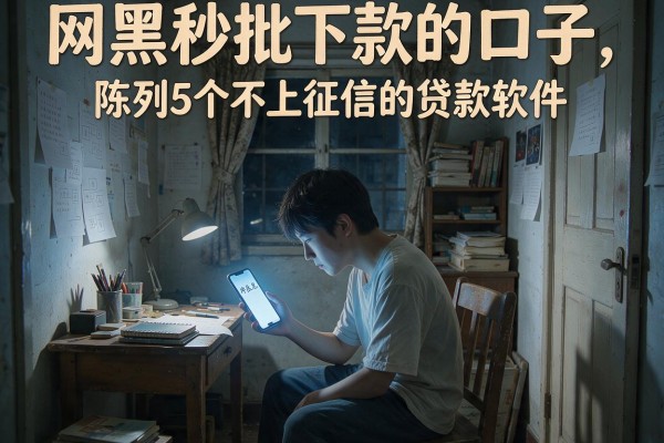 网黑秒批下款的口子，陈列5个不上征信的贷款软件