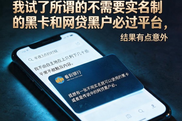 我试了所谓的不需要实名制的黑卡和网贷黑户必过平台，结果有点意外