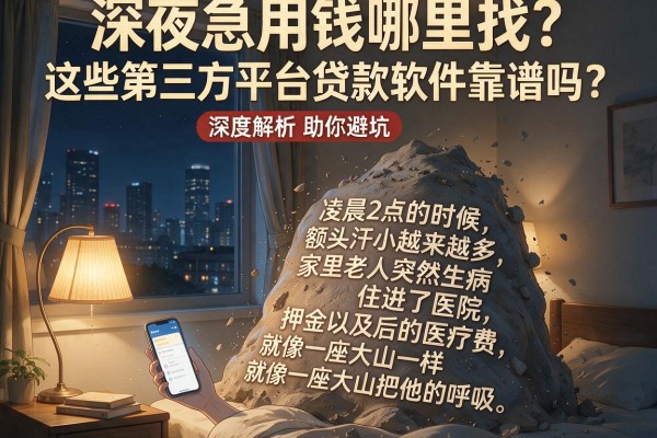 深夜急用钱哪里找？这些第三方平台贷款软件靠谱吗？深度解析助你避坑