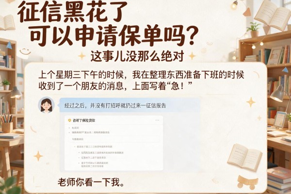 征信黑花了可以申请保单吗？这事儿没那么绝对