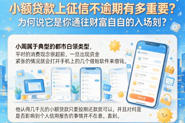 小额贷款上征信不逾期有多重要？为何说它是你通往财富自由的入场券？