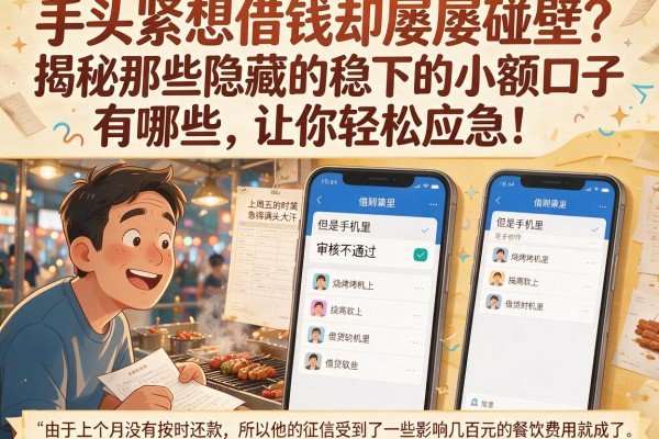 手头紧想借钱却屡屡碰壁？揭秘那些隐藏的稳下的小额口子有哪些，让你轻松应急！