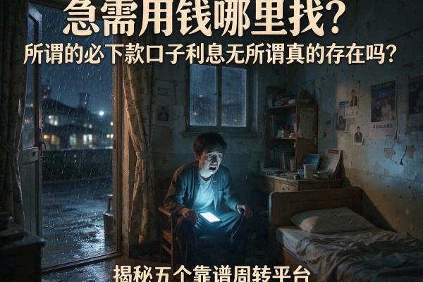 急需用钱哪里找？所谓的必下款口子利息无所谓真的存在吗？揭秘五个靠谱周转平台