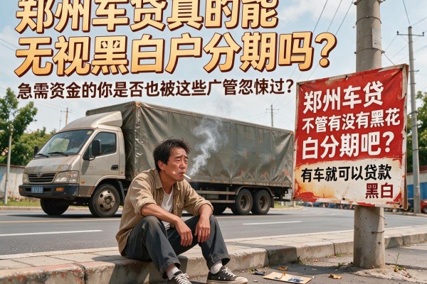 郑州车贷真的能无视黑白户分期吗？急需资金的你是否也被这些广告忽悠过？