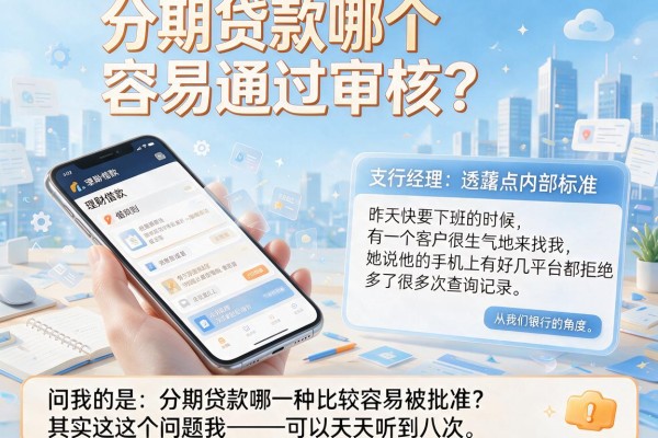 分期贷款哪个容易通过审核?支行经理透露点内部标准