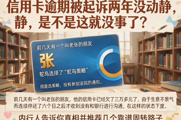 信用卡逾期被起诉两年没动静，是不是这就没事了？内行人告诉你真相并推荐几个靠谱周转路子