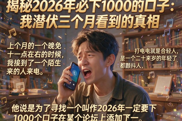 揭秘2026年必下1000的口子：我潜伏三个月看到的真相