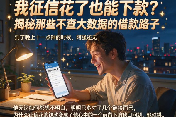 我征信花了也能下款？揭秘那些不查大数据的借款路子