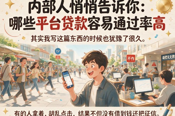 内部人悄悄告诉你：哪些平台贷款容易通过率高且不坑