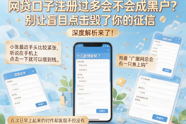 网贷口子注册过多会不会成黑户？别让盲目点击毁了你的征信，深度解析来了！