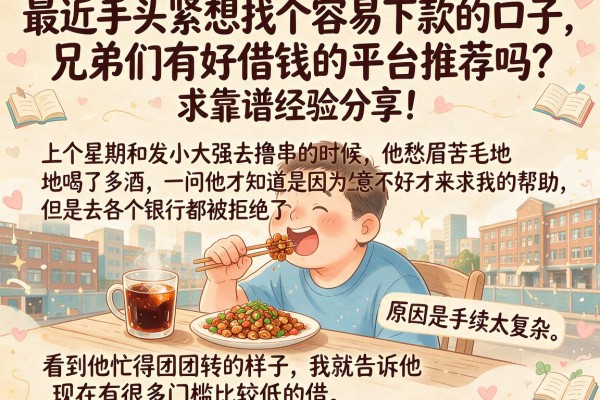 最近手头紧想找个容易下款的口子，兄弟们有好借钱的平台推荐吗？求靠谱经验分享！