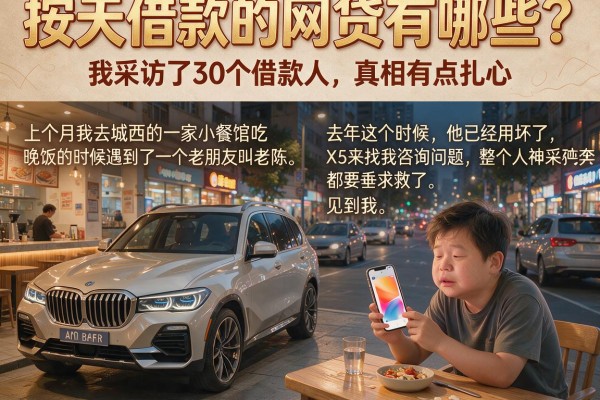按天借款的网贷有哪些？我采访了30个借款人，真相有点扎心