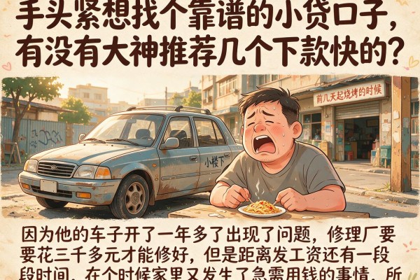 手头紧想找个靠谱的小贷口子，有没有大神推荐几个下款快的？
