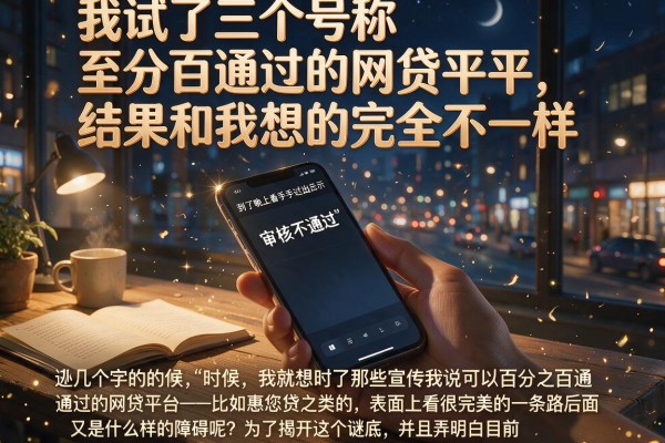 我试了三个号称百分百通过的网贷平台，结果和我想的完全不一样