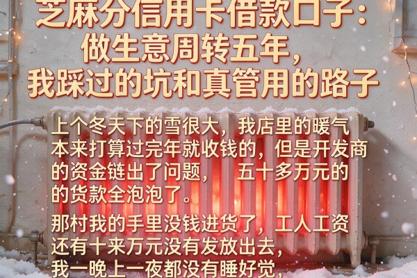 芝麻分信用卡借款口子:做生意周转五年,我踩过的坑和真管用的路子
