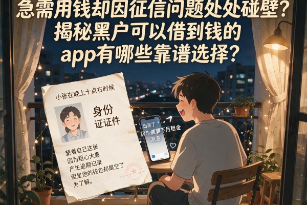急需用钱却因征信问题处处碰壁?揭秘黑户可以借到钱的app有哪些靠谱选择?