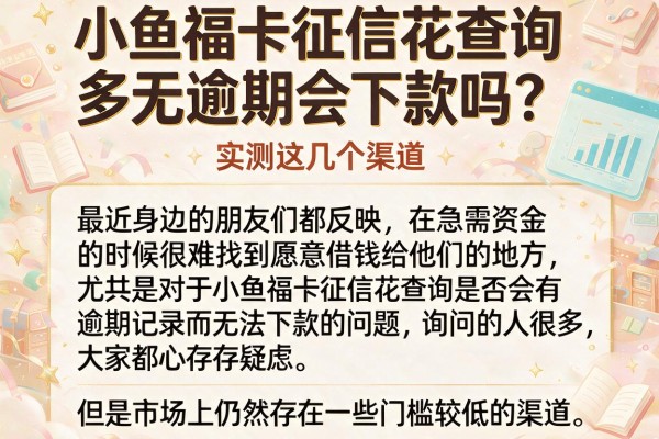 小鱼福卡征信花查询多无逾期会下款吗？实测这几个渠道