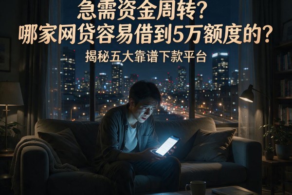 急需资金周转？哪家网贷容易借到5万额度的？揭秘五大靠谱下款平台