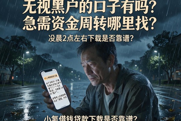 无视黑户的口子有吗？急需资金周转哪里找？小氢借钱贷款下载是否靠谱？