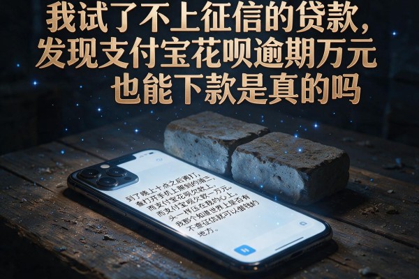 我试了不上征信的贷款，发现支付宝花呗逾期万元也能下款是真的吗
