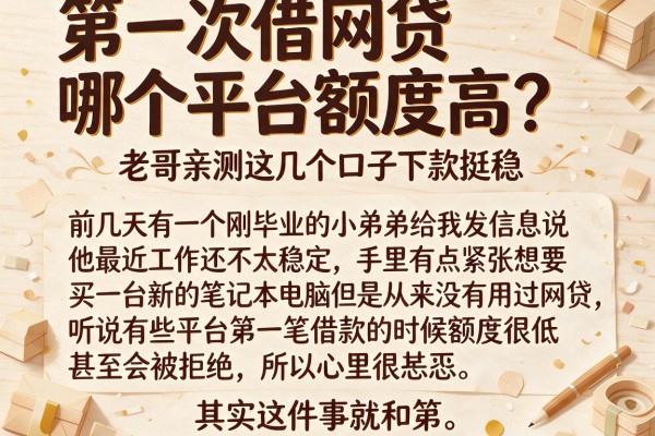第一次借网贷哪个平台额度高？老哥亲测这几个口子下款挺稳