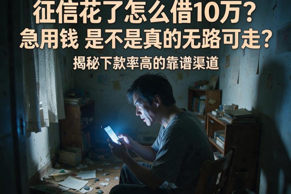 征信花了怎么借10万?急用钱是不是真的无路可走?揭秘下款率高的靠谱渠道