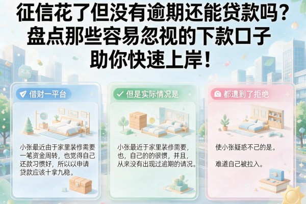 征信花了但没有逾期还能贷款吗？盘点那些容易忽视的下款口子，助你快速上岸！
