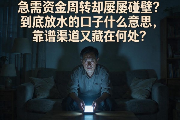急需资金周转却屡屡碰壁？到底放水的口子什么意思，靠谱渠道又藏在何处？