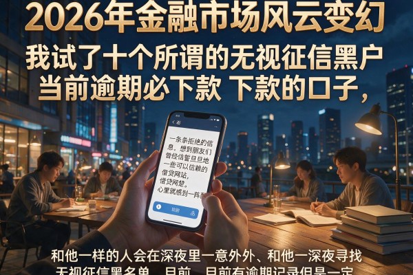 我试了十个所谓的无视征信黑户当前逾期必下款的口子，结局让人意外