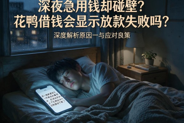 深夜急用钱却碰壁？花鸭借钱会显示放款失败吗？深度解析原因与应对良策